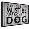 Artgeist Paveikslas - All Guests Must Be Approved by the Dog (1 Part) Wide
