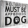 Artgeist Paveikslas - All Guests Must Be Approved by the Dog (1 Part) Wide