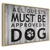Artgeist Paveikslas - All Guests Must Be Approved by the Dog (1 Part) Wide