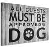 Artgeist Paveikslas - All Guests Must Be Approved by the Dog (1 Part) Wide