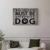 Artgeist Paveikslas - All Guests Must Be Approved by the Dog (1 Part) Wide