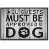 Artgeist Paveikslas - All Guests Must Be Approved by the Dog (1 Part) Wide