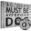 Artgeist Paveikslas - All Guests Must Be Approved by the Dog (1 Part) Wide