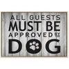 Artgeist Paveikslas - All Guests Must Be Approved by the Dog (1 Part) Wide