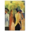 Artgeist Paveikslas - August Macke – Walker under trees (Walker in the park)