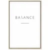 Artgeist Paveikslas - Balance of Words (1-part) - Juodas English Text on Baltas