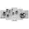 Artgeist Paveikslas - Balls and Concrete (5 Parts) Wide
