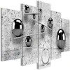 Artgeist Paveikslas - Balls and Concrete (5 Parts) Wide