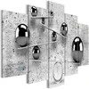 Artgeist Paveikslas - Balls and Concrete (5 Parts) Wide