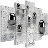 Artgeist Paveikslas - Balls and Concrete (5 Parts) Wide