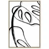 Artgeist Paveikslas - Baltas Monstera (1 Part) Vertical