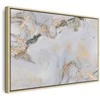Artgeist Paveikslas - Baltas stone – elegant marble with golden reflections