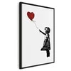 Artgeist Paveikslas - Banksy: Girl with Balloon (1 Part) Vertical
