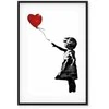 Artgeist Paveikslas - Banksy: Girl with Balloon (1 Part) Vertical