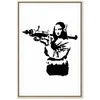 Artgeist Paveikslas - Banksy Mona Lisa with Rocket Launcher (1 Part) Vertical