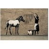 Artgeist Paveikslas - Banksy: Washing Zebra on Concrete (1 Part) Wide