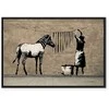 Artgeist Paveikslas - Banksy: Washing Zebra on Concrete (1 Part) Wide