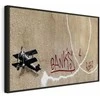 Artgeist Paveikslas - Banksy's Plane (1-part) - Raudona Graffiti Text on Mural Background
