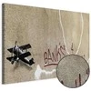 Artgeist Paveikslas - Banksy's Plane (1-part) - Raudona Graffiti Text on Mural Background