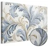 Artgeist Paveikslas - Baroque Ornaments in Light Kreminis-Mėlyna Hues