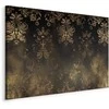 Artgeist Paveikslas - Baroque Ornaments in Patinated Gold and Browns: Retro Motif