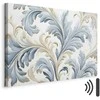 Artgeist Paveikslas - Baroque Ornaments in Light Kreminis-Mėlyna Hues