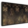 Artgeist Paveikslas - Baroque Ornaments in Patinated Gold and Browns: Retro Motif