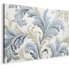 Artgeist Paveikslas - Baroque Ornaments in Light Kreminis-Mėlyna Hues