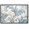 Artgeist Paveikslas - Baroque Ornaments in Light Kreminis-Mėlyna Hues