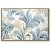 Artgeist Paveikslas - Baroque Ornaments in Light Kreminis-Mėlyna Hues