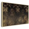 Artgeist Paveikslas - Baroque Ornaments in Patinated Gold and Browns: Retro Motif