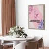 Artgeist Paveikslas - Beauty in the Eyes - Inspirational Quote with Rožinė Bust and Flowers