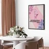 Artgeist Paveikslas - Beauty in the Eyes - Inspirational Quote with Rožinė Bust and Flowers