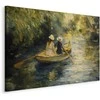 Artgeist Paveikslas - Boat crossing - painting of two women sailing a boat on a river