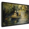 Artgeist Paveikslas - Boat crossing - painting of two women sailing a boat on a river