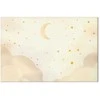 Artgeist Paveikslas - Bright Night - Moon Accompanied by Many Stars on a Light Background