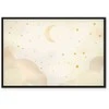 Artgeist Paveikslas - Bright Night - Moon Accompanied by Many Stars on a Light Background