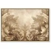 Artgeist Paveikslas - Carved Baroque Ornaments Rich Composition in Sepia Colors