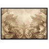Artgeist Paveikslas - Carved Baroque Ornaments Rich Composition in Sepia Colors