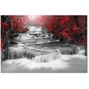 Artgeist Paveikslas - Cascade of Thoughts (1 Part) Wide Raudona