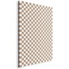 Artgeist Paveikslas - Checkerboard Pattern - Brown-Baltas Grid with a Subtle Noise