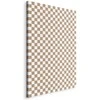 Artgeist Paveikslas - Checkerboard Pattern - Brown-Baltas Grid with a Subtle Noise