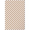 Artgeist Paveikslas - Checkerboard Pattern - Brown-Baltas Grid with a Subtle Noise