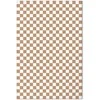 Artgeist Paveikslas - Checkerboard Pattern - Brown-Baltas Grid with a Subtle Noise
