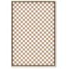 Artgeist Paveikslas - Checkerboard Pattern - Brown-Baltas Grid with a Subtle Noise