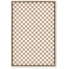 Artgeist Paveikslas - Checkerboard Pattern - Brown-Baltas Grid with a Subtle Noise