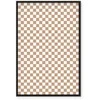 Artgeist Paveikslas - Checkerboard Pattern - Brown-Baltas Grid with a Subtle Noise