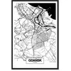 Artgeist Paveikslas - City Plan: Gdansk (1 Part) Vertical