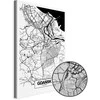Artgeist Paveikslas - City Plan: Gdansk (1 Part) Vertical