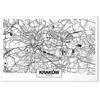 Artgeist Paveikslas - City Plan: Krakow (1 Part) Wide